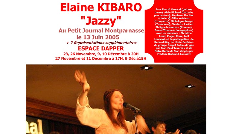 Elaine Kibaro au "Petit journal Montparnasse" - Juin 2005