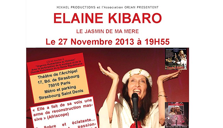 Elaine Kibaro au Théatre de l'Archipel - Novembre 2013